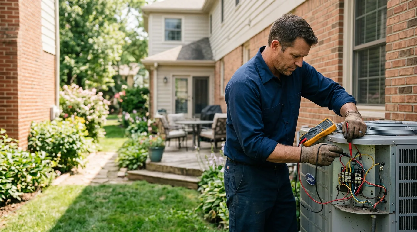 HVAC technician working near Eucha, OK